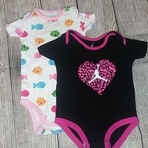 Baby girl onsie lot